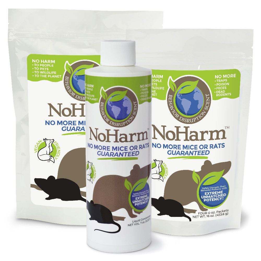 No Harm Scents kit featuring a selection of pest deterrent products, packaged for easy use